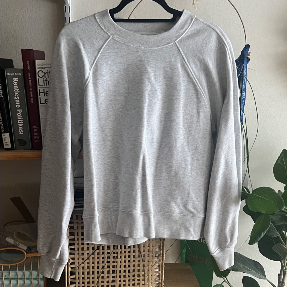 Soft A&F Gray Crewneck Sweatshirt